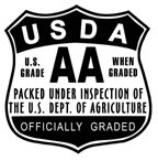 Example of USDA AA Grade shield