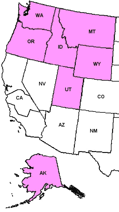 Yakima Processed Products Office Coverage Area