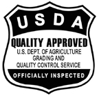 Example of USDA Quality Approved shield